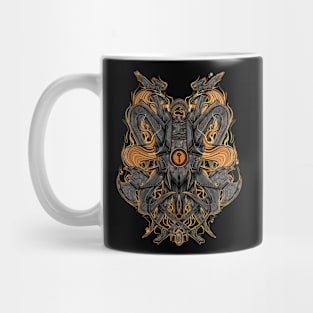 Skull goat robot machine Mug